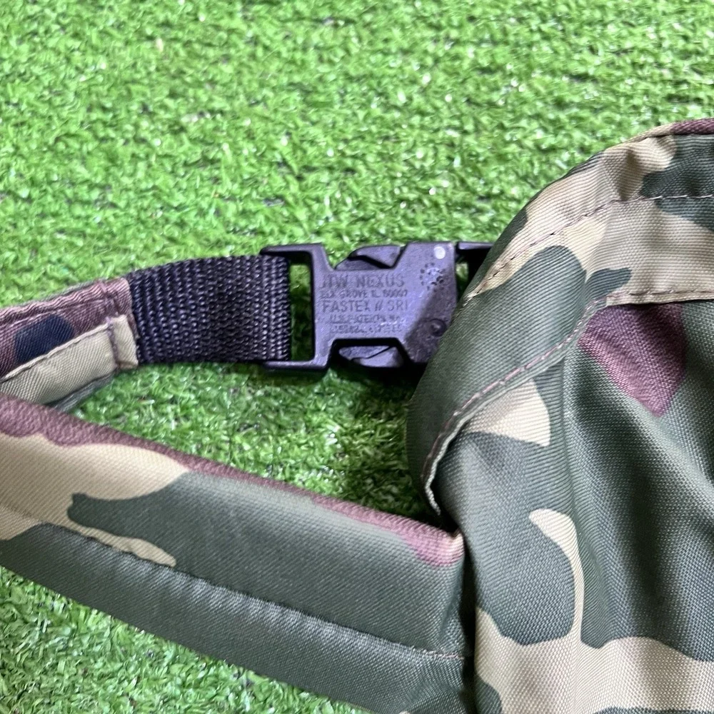 Vintage Camo Fanny Pack USA Made Hunting Waist Ammo‎ Bag Woodland NWOT